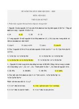 Đề kiểm tra số 1 môn Hóa học Lớp 10 - Năm học 2019-2020 (Kèm đáp án)